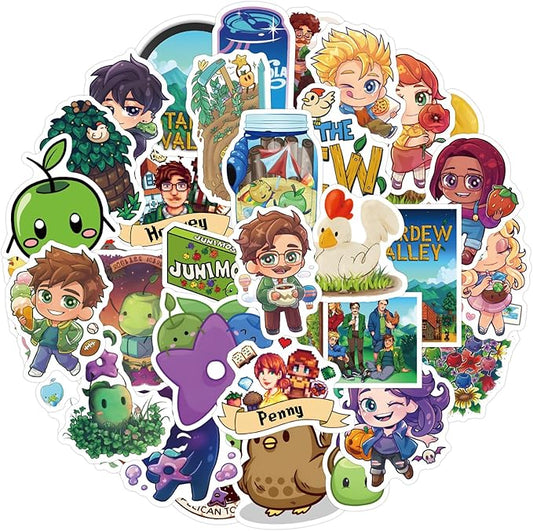 Coral Island Characters Sticker Set