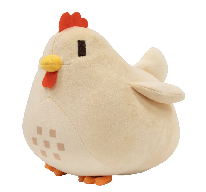 White Chicken Pillow Plush